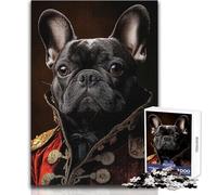 Puzzle da 1000 pezzi per adolescenti Un bulldog francese vestito da vampiro Rompicapo Giochi per famiglie Migliora la memoria Regalo di compleanno Dimensioni 38x52cm