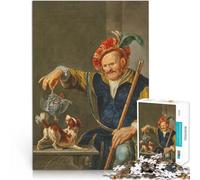 Puzzle da 1000 pezzi per adolescenti Un cacciatore in ricco costume Gioco impegnativo Attività divertenti a casa, regali di compleanno, regali di viaggio, 75x50cm