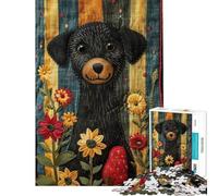 Puzzle da 1000 pezzi per adolescenti un cucciolo vuole un po' di compagnia Puzzle per adolescenti che migliora la memoria lista dei desideri con Babbo Natale ottimo regalo per i giocatori 50x75cm
