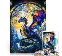 Puzzle da 1000 pezzi per adolescenti Un drago che sbatte le ali Gioco intellettuale giocattolo Collezione di artisti, Belle arti 38x26cm