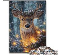 Puzzle da 1000 pezzi per adolescenti Un elegante cervo, gioco stimolante e gioco per famiglie con pezzi completamente interconnessi di forma casuale (dimensioni 50x75cm)