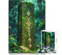 Puzzle da 1000 pezzi per adolescenti, un monumento della foresta antica, divertimento in famiglia e serata di giochi, sfida difficile, ottimo regalo, dimensioni 38x26cm