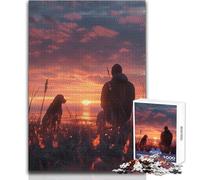 Puzzle da 1000 pezzi per adolescenti Un uomo che pensa al suo cane Rompicapo Giochi per famiglie Migliora la memoria Regalo di compleanno Dimensioni 50x75cm