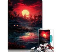 Puzzle da 1000 pezzi per adolescenti "Una piccola stanza al tramonto", puzzle per adolescenti, gioco a quiz, decorazione da parete, regali unici per compleanno e Natale (dimensioni 75x50cm)
