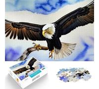 Puzzle da 1000 pezzi per adolescenti Un'aquila che vola nel cielo Giocattolo educativo per l'apprendimento Ottimo regalo per i giochi 38x26cm