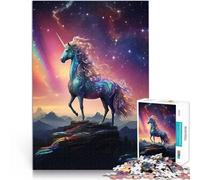 Puzzle da 1000 pezzi per adolescenti Unicorno Cosmico Giocattoli educativi per l'apprendimento Giochi per famiglie Opera d'arte 70x100cm