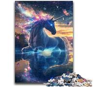 Puzzle da 1000 pezzi per adolescenti Unicorno dell'Universo Gioco per famiglie Antistress Sfida difficile Regali di Babbo Natale segreto 50x75cm