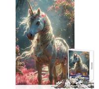 Puzzle da 1000 pezzi per adolescenti unicorno giocattolo decorazione da parete regali per donne e uomini gioco educativo per migliorare l'amore tra coppie dimensioni 50x75cm