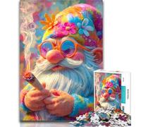 Puzzle da 1000 pezzi per adolescenti, uomo barbuto che fuma, puzzle da 1000 pezzi per adulti, fai da te, arte murale moderna, arredamento per la casa, 50x75cm