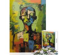 Puzzle da 1000 pezzi per adolescenti Uomo in pensieri profondi Giocattoli antistress Regali di Babbo Natale segreto Gioco impossibile Aiuta il cervello a esercitare Dimensioni 38x26cm