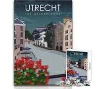 Puzzle da 1000 pezzi per adolescenti Utrecht, Paesi Bassi, gioco stimolante, giocattoli, un'opera d'arte, regali di compleanno, dimensioni 38x26cm