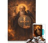 Puzzle da 1000 pezzi per adolescenti Vade Retro Satana, giochi rilassanti, decorazione da parete, per compleanno, Natale 38x52cm