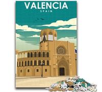 Puzzle da 1000 pezzi per adolescenti, Valencia, Spagna, viaggi, arte, puzzle per adolescenti, gioco per famiglie, antistress, sfida difficile, adatto alle coppie (50x75cm)