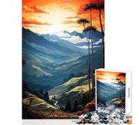 Puzzle da 1000 pezzi per adolescenti Valle De Cocora Quindo Giocattolo educativo Regali di compleanno Giochi educativi Aiutano l'esercizio del cervello dimensioni 50x75cm
