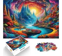 Puzzle da 1000 pezzi per adolescenti Valle dei Fiori per il giocattolo di sfida del gioco educativo perché è ideale come regalo per tutta la famiglia 52x38cm
