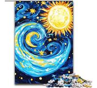 Puzzle da 1000 pezzi per adolescenti Van Gogh Cielo notturno Divertimento per la famiglia Ideale come regalo per tutta la famiglia dai 14 anni in su (dimensioni 26x38cm)