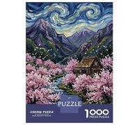 Puzzle Da 1000 Pezzi Per Adolescenti Van Gogh Inspired Japanese Village Painting Puzzle Gioco Rompicapo Ma Divertente E Umoristico Regali Unici Per Compleanno E Natale 38x26cm/1000pcs