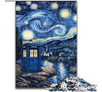 Puzzle da 1000 pezzi per adolescenti Van Gogh Night Sky Gate,gioco di giocattoli,ogni pezzo è unico - gioco divertente e stimolante per tutta la famiglia,adatto a bambini dai 14 anni 50x75cm