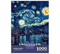 Puzzle Da 1000 Pezzi Per Adolescenti Vancouver Canada Starry Night Art Puzzle Per Adulti Giochi Divertenti Migliora La Memoria Regali Unici Per Compleanni E Occasioni Speciali 38x26cm/1000pcs