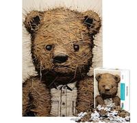 Puzzle da 1000 pezzi per adolescenti vecchio orsacchiotto puzzle per adulti gioco rilassante decorazione da parete sfida educativa (dimensioni 50x75cm)