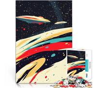 Puzzle da 1000 pezzi per adolescenti Veicolo spaziale in vortice cosmico Rompicapo per Ogni pezzo è unico - Gioco divertente e stimolante per tutta la famiglia 38x26cm