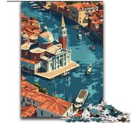 Puzzle da 1000 pezzi per adolescenti, Venezia dall'alto, per 14+ anni, gioco impegnativo come regalo per tutta la famiglia e gli amici, 75x100cm