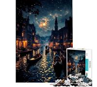 Puzzle da 1000 pezzi per adolescenti Venezia di notte - Gioco educativo e stimolante per tutta la famiglia divertente e spiritoso compleanni (Dimensioni 38x26cm)