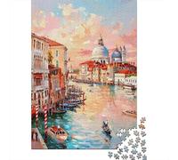 Puzzle Da 1000 Pezzi Per Adolescenti Venice Canal Gondola Ride-6 Puzzle Giochi Divertenti Regalo Decorativo Perfetto Per Amici E Familiari 38x26cm/1000pcs