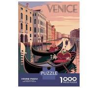 Puzzle Da 1000 Pezzi Per Adolescenti Venice Gondola Travel Puzzle Gioco Rompicapo Ma Divertente E Umoristico Regali Unici Per Compleanno E Natale 52x38cm/1000pcs