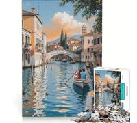 Puzzle da 1000 pezzi per adolescenti Venise | 38x52cm Pacchetto di sfide educative antistress ideale come regalo per tutta la famiglia.