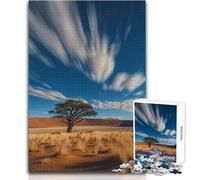 Puzzle da 1000 pezzi per adolescenti, vento del deserto, cielo in movimento, giocattolo, gioco intellettuale, migliora la memoria, regalo di compleanno, dimensioni 50x75cm