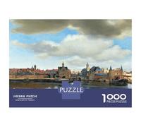 Puzzle Da 1000 Pezzi Per Adolescenti Vermeer View of Delft Puzzle Per Adulti Gioco Pratico Assemblaggio Di Modelli Regali Unici Per Compleanni E Occasioni Speciali 70x50cm/1000pcs