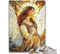 Puzzle da 1000 pezzi per adolescenti, vetrate artistiche, giochi educativi, decorazioni per la casa, collezione di artisti, belle arti, 26x38cm