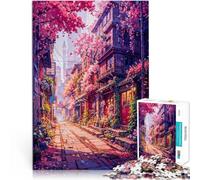 Puzzle da 1000 pezzi per adolescenti Via della Primavera Difficile da completare ma divertente e umoristico per la decorazione della casa 38x26cm