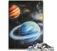 Puzzle da 1000 pezzi per adolescenti Via Lattea, difficile e stimolante, con poster abbinato e foglio di quiz per età 14 anni, 50x75cm