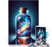 Puzzle da 1000 pezzi per adolescenti Via Lattea in bottiglia Allena il tuo cervello e le tue mani con poster abbinato e foglio di quiz 52x38cm