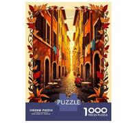 Puzzle Da 1000 Pezzi Per Adolescenti Via Romana Rome Italy Autumn Puzzle Per Adolescenti Gioco Pratico Decorazione Perfetta Per È Ideale Come Regalo 38x26cm/1000pcs