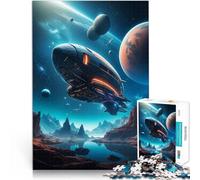Puzzle da 1000 pezzi per adolescenti Viaggiatore Cosmico per il giocattolo di sfida del gioco educativo Lista dei desideri con Babbo Natale 38x26cm