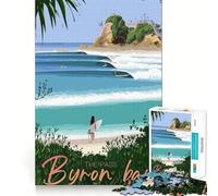 Puzzle da 1000 pezzi per adolescenti, viaggio a Byron Bay, taglio preciso, gioco cognitivo divertente, gioco per il tempo libero, decorazione natalizia per la casa (38x52cm)