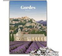 Puzzle da 1000 pezzi per adolescenti Viaggio a Gordes, adatto a persone dai 14 anni in su Giochi educativi Regali di Babbo Natale segreto 26x38cm