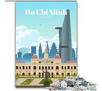 Puzzle da 1000 pezzi per adolescenti Viaggio a Ho Chi Minh City, antistress, sfida difficile, regali di Babbo Natale segreto per età 14 anni in su 26x38cm