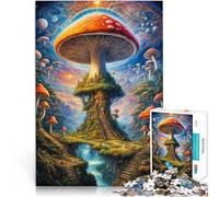 Puzzle da 1000 pezzi per adolescenti Viaggio ai funghi Giocattolo educativo intellettuale decomprimente Adatto per la decorazione del desktop 52x38cm