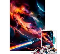 Puzzle da 1000 pezzi per adolescenti "Viaggio attraverso il cosmo" giocattolo educativo gioco impossibile per divertimento in famiglia regalo per compleanni (dimensioni 75x50cm)
