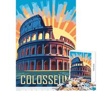 Puzzle da 1000 pezzi per adolescenti viaggio nell'antica Roma giocattoli antistress regalo per compleanni gioco pratico aiuta a esercitare il cervello dimensioni 38x52cm