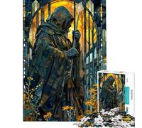 Puzzle da 1000 pezzi per adolescenti Viandante Mistico in Fiore puzzle per adulti giochi rilassanti sfida impegnativa compleanno e Natale (dimensioni 50x75cm)