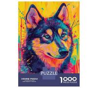 Puzzle Da 1000 Pezzi Per Adolescenti Vibrant Wolf Art Puzzle Per Adulti Gioco Per Famiglie Analisi E Logica Attività Divertenti A Casa 38x26cm/1000pcs