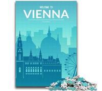 Puzzle da 1000 pezzi per adolescenti Vienna, Austria, per età 14+, gioco a quiz, attività divertenti da fare a casa, regalo di compleanno, regali da viaggio (dimensioni 38x52cm)