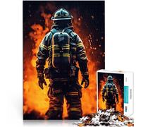 Puzzle da 1000 pezzi per adolescenti Vigile del fuoco figo Giocattolo educativo per l'apprendimento perché è ideale come regalo per tutta la famiglia 50x70cm