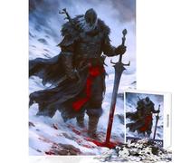 Puzzle da 1000 pezzi per adolescenti Viking Berserk Snow Knight Giocattoli fai da te Ottimi regali e giocattoli Gioco educativo Aiuta l'esercizio del cervello Dimensioni 50x75cm