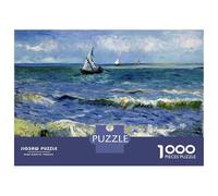 Puzzle Da 1000 Pezzi Per Adolescenti Vincent Van Gogh Seascape Puzzle Per Adulti Giocattoli Antistress Analisi E Logica Regalo Di Compleanno, Regali, 52x38cm/1000pcs